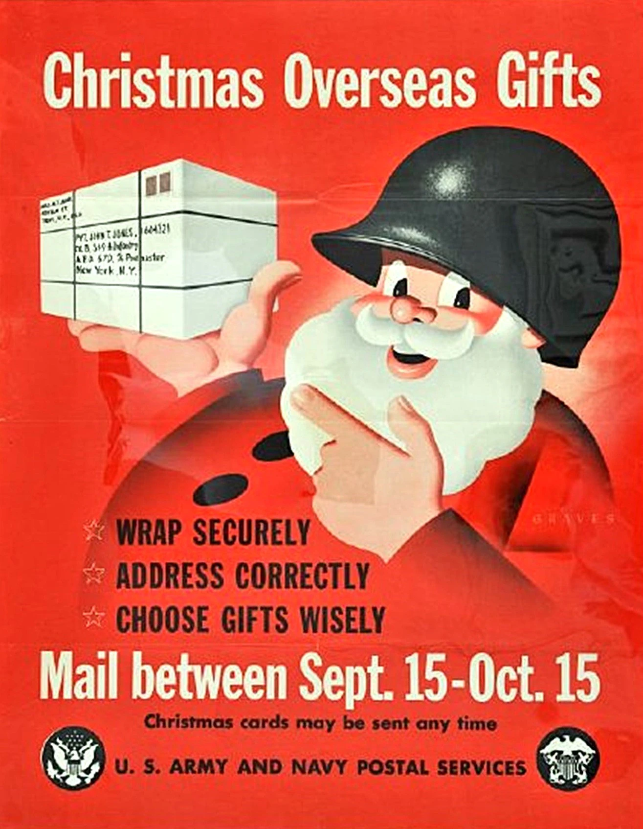 Ill 1 World War Ii Santa Claus Poster