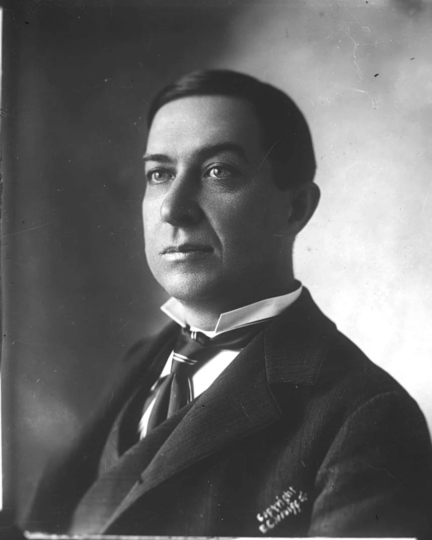 Black and white photo of William Goebel.
